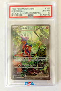 Pokemon TCG 2023 Scarlet & Violet Koraidon EX #247 PSA Gem MT 10 - Image 1