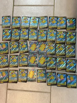 40x Lot Pikachu V Vmax Pokemon Celebrations Surfing Flying V NM - Image 1