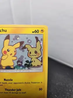 Pokemon Pikachu SM162 Swirl Cosmos Holo Sun & Moon Team Up Black Star Promo - Image 3