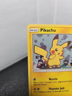 Pokemon Pikachu SM162 Swirl Cosmos Holo Sun & Moon Team Up Black Star Promo - Image 4