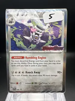 Pokemon TCG Revavroom SVP Black Star Promos SVP008 Holo Promo Package - Image 1
