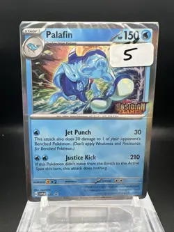 Palafin SVP 036 Stamped Obsidian Flames Promo Pokemon TCG Holo Sealed - Image 1