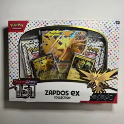 Pokemon TCG Scarlet & Violet 151 Zapdos EX Collection Box NEW SEALED - Image 1