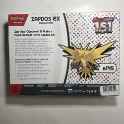 Pokemon TCG Scarlet & Violet 151 Zapdos EX Collection Box NEW SEALED - Image 2