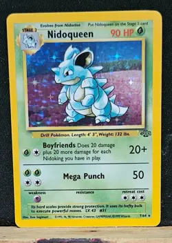 Pokemon Nidoqueen Holo Jungle LP Unlimited - Image 1