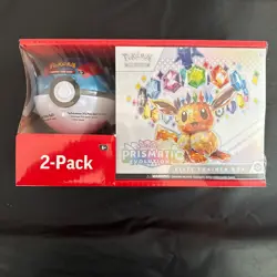 Pokemon TCG Prismatic Evolutions Elite Trainer Box ETB W/Pokeball Tin Bundle - Image 1