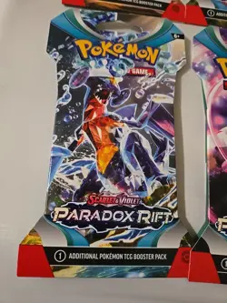 Pokemon TCG Scarlet/Violet Paradox Rift 2023 Booster Pack. 6 Packs Lot - Image 2