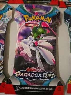 Pokemon TCG Scarlet/Violet Paradox Rift 2023 Booster Pack. 6 Packs Lot - Image 3