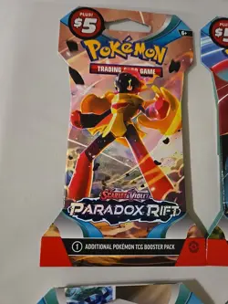 Pokemon TCG Scarlet/Violet Paradox Rift 2023 Booster Pack. 6 Packs Lot - Image 5