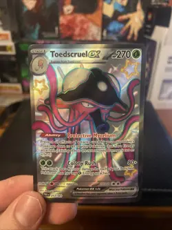 Toedscruel ex 213/091 Paldean Fates Shiny Full Art Ultra Rare Pokemon TCG NM - Image 1