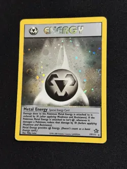 Metal Energy #19/111 - Pokemon TCG - Neo Genesis - Holo Rare - Double Swirl - MP - Image 1