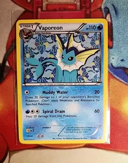 Pokemon TCG Vaporeon BW89 Black and White Promo Rare Holo - NM/LP - Image 2