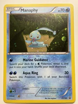 Pokemon TCG Manaphy - XY190 XY Black Star Promo NM - Image 1