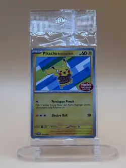 Pokemon TCG Bahasa Indonesia Language Pikachu Berkemeja Batik V3 155/SV-P - Image 1