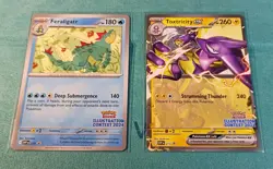 Pokemon Illustration Contest 2024 Feraligatr And Toxtricity EX NM - Image 1