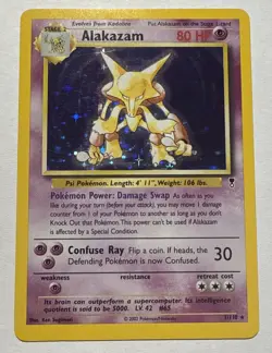 Pokemon Alakazam 1/110 Holo Legendary Collection 2002 Light Play - Image 1