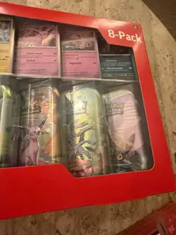 Pokemon TCG Prismatic Evolutions Costco 8-Mini Tins (16 Packs Total) NEW Sealed - Image 4