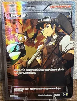 Blacksmith 88a/106 Alternate Art Trainer XY Flashfire Pokemon TCG LP - Image 1