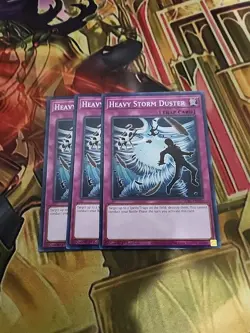 3X Heavy Storm Duster - SDFC-EN039 - Common - 1st Edition NM Yugioh - Image 1