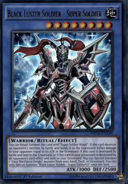 Black Luster Soldier - Super Soldier 1st Ed Ultra Rare MP16-EN136 Yu-Gi-Oh! - Image 1