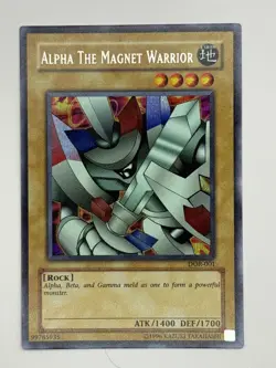 Alpha the Magnet Warrior Secret Rare Duelist of the Roses DOR-001 - NM - Image 1