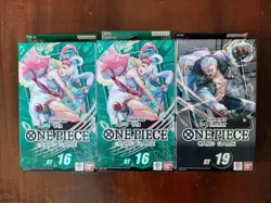 One Piece Starter Deck Lot ST-16 Uta x2, ST-19 Smoker x1 Sealed Prb01 Packs Lot - Image 3