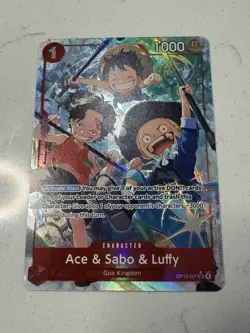 Ace & Sabo & Luffy (Alt Art) OP13-007 English Carrying On His Will One Piece - Image 1