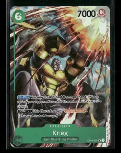 Krieg Alternate Art OP03-025 One Piece Pillars of Strength SR NM English - Image 1