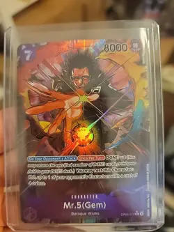ONE PIECE TCG Kingdoms of Intrigue Mr.5 (Gem) Alt Art OP04-072 English NM - Image 1