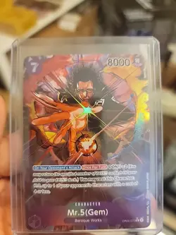 ONE PIECE TCG Kingdoms of Intrigue Mr.5 (Gem) Alt Art OP04-072 English NM - Image 3