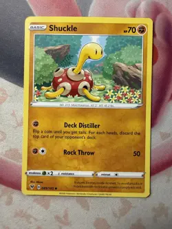 Shuckle Uncommon SWSH04: Vivid Voltage 085/185 NM English Pokemon Card - Image 1