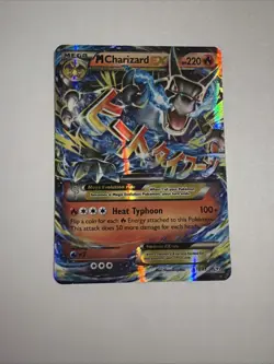 Pokemon 2015 Mega M Charizard EX 12/83 Holo Card XY Generations - Damaged/Crease - Image 1