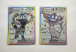 Umbreon ex SVP176 And Espeon Ex 175: Scarlet & Violet Promo Cards Holo - Image 1