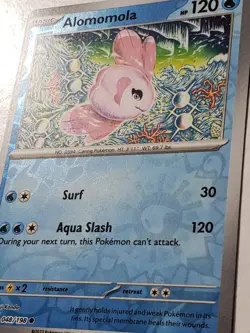 REVERSE HOLO Alomomola 048/198 VLP / NM Scarlet Violet Pokemon Card Shinji Kanda - Image 2