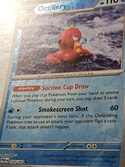 REVERSE HOLO Octillery 034/182 B1G1F - Yuka Morii Clay Paradox Rift Pokemon Card - Image 2