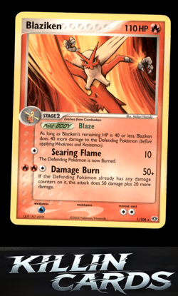 Blaziken - 1/106 (EX Emerald) 001/106 Pokemon Rare Deck Exclusives Card LP - Image 1