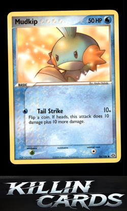 Mudkip 56/106 Pokemon Common Emerald Card LP - Image 1
