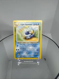 Light Vaporeon 52/105 Neo Destiny Pokemon Card Vintage WOTC Uncommon Non-Holo - Image 1
