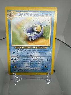 Light Vaporeon 52/105 Neo Destiny Pokemon Card Vintage WOTC Uncommon Non-Holo - Image 2