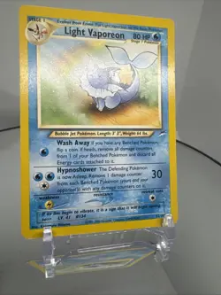 Light Vaporeon 52/105 Neo Destiny Pokemon Card Vintage WOTC Uncommon Non-Holo - Image 3