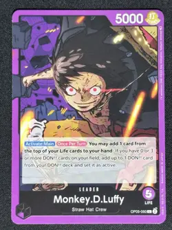 Monkey.D.Luffy (060) #OP05-060 Awakening of the New Era- One Piece Card TCG - Image 1