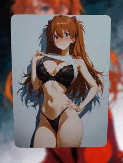 Asuka Langley Soryu Neon Genesis Evangelion Anime Waifu Sexy Doujin Hentai Card - Image 1