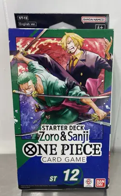 One Piece Card Game Zoro and Sanji Starter Deck ST-12 Sealed - Image 1
