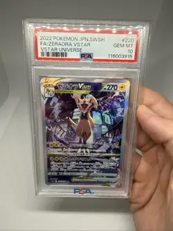 Pokemon TCG Zeraora VSTAR SAR Japanese Card 220/172 PSA 10 GEM MINT!!! - Image 1