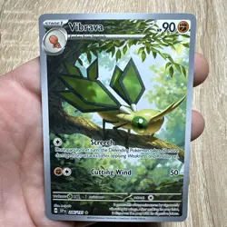 Pokemon TCG Vibrava 206/191 Surging Sparks Illustration Rare Card NM - Image 1