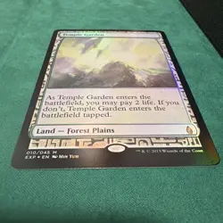 Magic The Gathering - Temple Garden Zendikar Expeditions Foil NM - Image 2