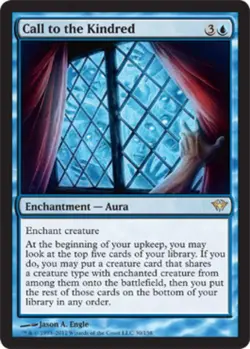 4x MTG Call to the Kindred, Light Play, English Dark Ascension - Image 1