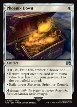 MTG Final Fantasy *FOIL* U Phoenix Down #0029 - Image 1