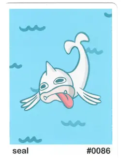 Pack Fresh Pookiemoot SEAL #0086 SEEL Derp Pokemon Fan Art Card - Image 1