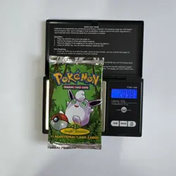 Vintage 1999 Pokemon Jungle Booster Pack Wigglytuff 20.98 Grams Heavy - Image 1